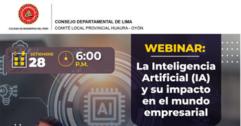 Webinar online gratis: "La Inteligencia Artificial (IA) y su impacto en el mundo empresarial"