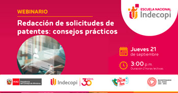 Webinar online gratis "Redacción de solicitudes de patentes: consejos prácticos" 