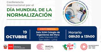 Conferencia Día mundial de la normalización 2023 visión compartida para un mundo mejor  incorporando el ODS 3