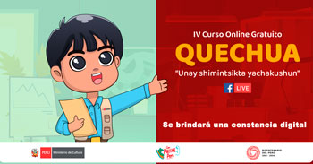 Curso virtual gratuito de "Quechua Central" del Ministerio de Cultura