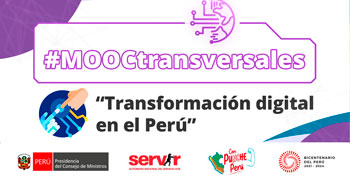Curso online gratis: "Transformación digital en el Perú" de SERVIR