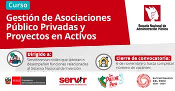 Curso online sobre "Gestión de los proyectos de Asociaciones Públicas Privadas (APP) y Proyectos en Activos"