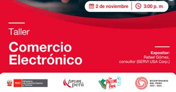 Taller online gratis  "Comercio Electrónico" de PROMPERU