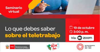Seminario online gratis "Lo que debes saber sobre el teletrabajo"