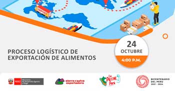 Seminario online sobre "Proceso Logístico de Exportación de Alimentos"