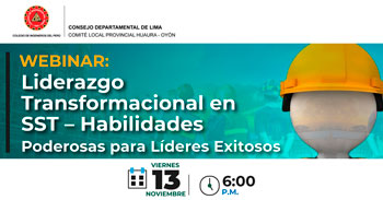 Webinar: "Liderazgo Transformacional en SST - Habilidades Poderosas para Líderes Exitosos"