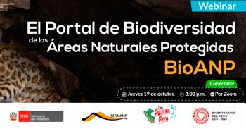 Webinar online gratis  "Portal de Biodiversidad de las Áreas Naturales Protegidas-bioANP"
