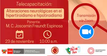 Capacitación online "Alteraciones neurológicas en el hipertiroidismo e hipotiroidis"
