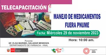 Capacitación online "Manejo de Medicamentos Fuera PNUME" del MINSA