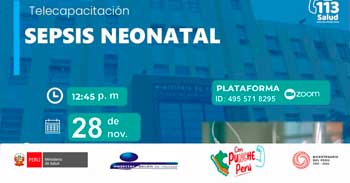 Capacitación online "Sepsis neonatal" del MINSA