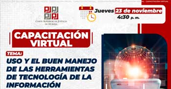 Capacitación online "Uso y el Buen Manejo de las Herramientas de Tecnología de la Información"