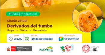 Charla online "Derivados del tumbo" de Agro Rural