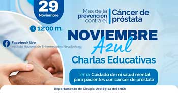 Charla online gratis "Rol de la radioterapia en el cáncer de próstata" del INEN