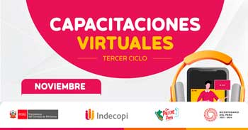 Charlas y capacitaciones gratis online sobre propiedad intelectual y patentes del INDECOPI