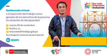 Conferencia online La inspección del trabajo como garante de los derechos de la persona en situación de discapacidad