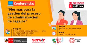 Conferencia online "Normas para la gestión del proceso de administración de legajos"