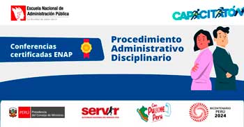 Conferencias online sobre "Procedimiento Administrativo Disciplinario" del SERVIR