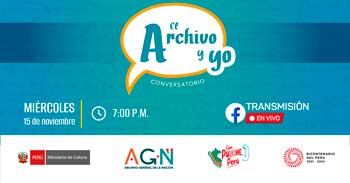 Conversatorio online "El Archivo y yo" del Archivo General de la Nación