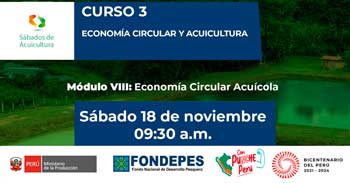 Curso online gratis "Economía circular y acuicultura" de FONDEPES