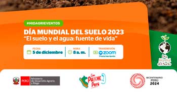 Evento online "El suelo y el agua: fuente de vida" del MIDAGRI