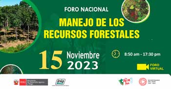 Foro Nacional online gratis "Manejo de los Recursos Forestales".del INIA