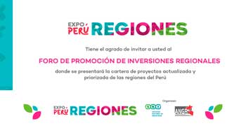 Foro presencial de "Promoción de Inversiones Regionales" de la SNI