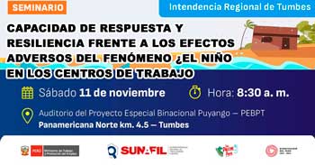 Seminario Capacidad de respuesta y resiliencia frente a los efectos adversos del fenómeno el niño