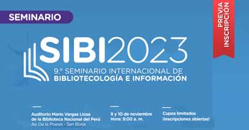 IX Seminario Internacional de Bibliotecología e Información – SIBI 2023