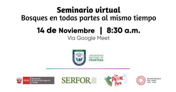 Seminario virtual "Bosques en todas partes al mismo tiempo" de Serfor