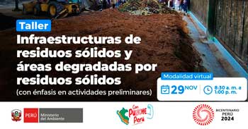 Taller online "Infraestructuras de residuos sólidos y áreas degradadas por residuos sólidos"