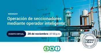 Webinar online gratis "Operación de seccionadores mediante operador inteligente" de SNI
