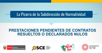 Webinar online gratis "Prestaciones pendientes de contratos resueltos o declarados nulos" del OSCE