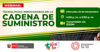 Webinar online gratis "Tecnologías innovadoras en la cadena de suministro"