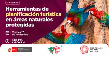 Webinar online "Herramientas de planificación turística en áreas naturales protegidas" 