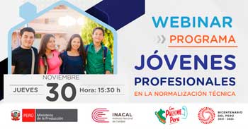 Webinar online de Presentación del Programa Jóvenes Profesionales 2023 - 2024