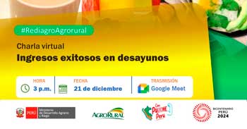Charla online "Ingresos exitosos en desayunos" Agro Rural