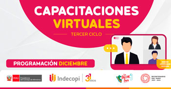 Charlas y capacitaciones gratis online sobre propiedad intelectual y patentes del INDECOPI