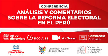Conferencia online "Análisis de la democracia en el perú y américa latina" 