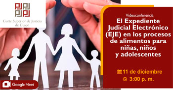 Conferencia El expediente judicial electrónico (eje) en los procesos de alimentos para niñas, niños y adolescentes