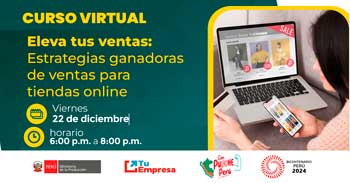 Curso online gratis "Eleva tus Ventas: Estrategias Ganadoras de Ventas para Tiendas"  de PRODUCE