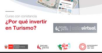 Curso online gratis"¿Por qué invertir en Turismo?" de PromPerú