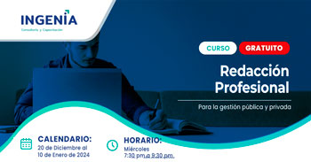 Curso online gratis "Redacción profesional" de INGENIA CYC