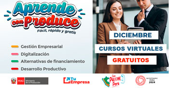 Cursos online gratis para MYPES del Ministerio de Producción