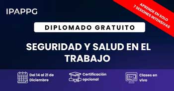 Diplomado online gratis "Seguridad y salud en el trabajo" de IPAPPG
