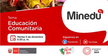 Evento online gratis "Educación Comunitaria" del MINEDU