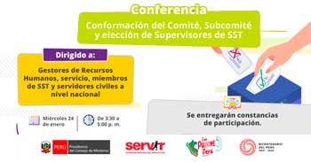 Conferencia online "Conformación del Comité, Subcomité y elección de Supervisores de SST"