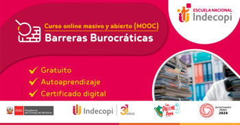Curso online gratis certificado sobre Barreras Burocráticas de INDECOPI