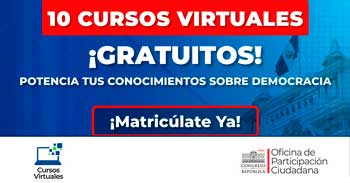 Cursos gratis online del Congreso de la República del Perú