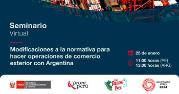 Seminario online "Modificaciones a la normativa para hacer operaciones de comercio exterior con Argentina"