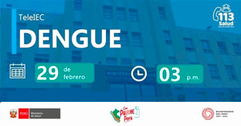 Capacitación online gratis"Dengue" del MINSA